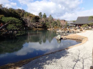 天龍寺の曹源池